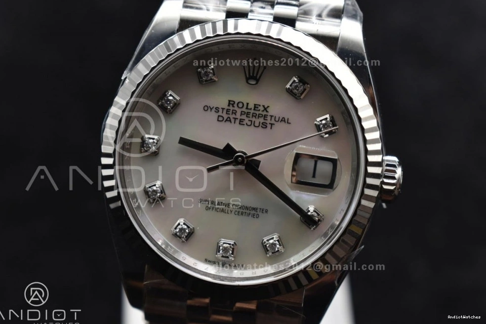 Clean MOP Dial 904L Bracelet Steel 36 Chic 570 Diamonds DateJust Jubilee 126234 on VR Edition White 1:1 Best 0328
